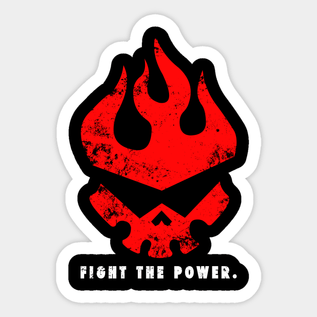 gurren lagann - Fight the power ! Sticker by geekmethat